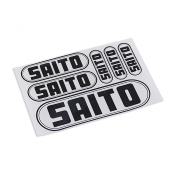 SAITO - Arkusz naklejek (czarne, przezroczyste)